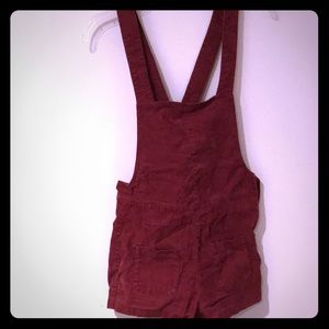 Corduroy Short Overalls